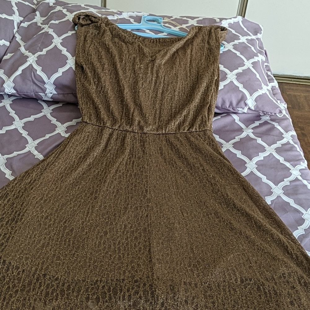 🔥Sparkly Champagne Gold Dress - Picture 5 of 5